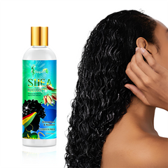 wholesale Customized Natural Nourish Scalp Smooth Styles Shea Butter Curl Hair Care Shampoo and Conditioner