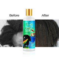 wholesale Customized Natural Nourish Scalp Smooth Styles Shea Butter Curl Hair Care Shampoo and Conditioner