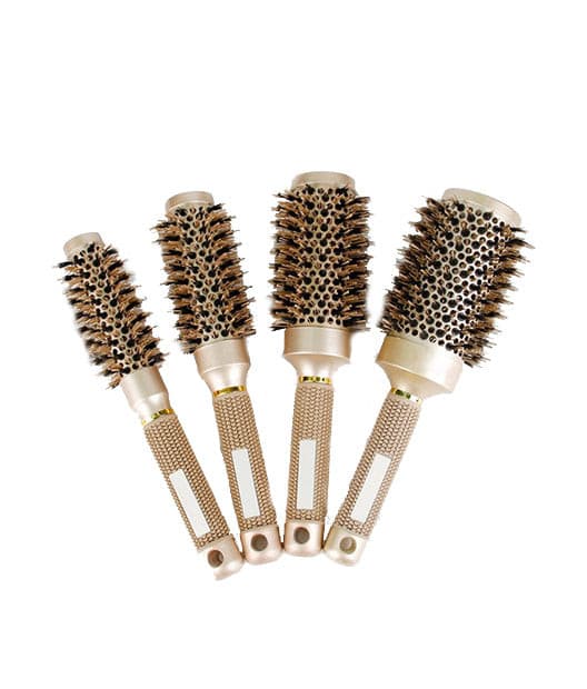 Wholesale Round Hair Brush Aluminum Alloy Cylindrical Curling Comb.