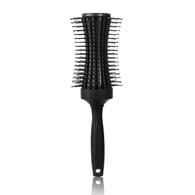 Wholesale Round Curling Comb New Plastic Dry Wet Hollow Hairdressing Comb.